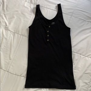 Black tank top
